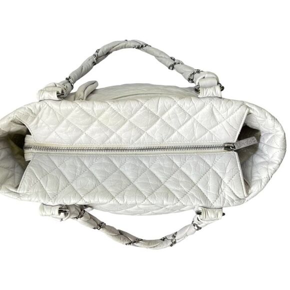 Chanel Matellase Quilted Lambskin Leather Tote Handbag - Picture 7 of 12